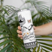 Fijian Traditional Culture Skinny Tumbler Tapa Tribal Tattoos LT03 - Polynesian Pride