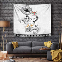 Fijian Traditional Culture Tapestry Tapa Tribal Tattoos LT03 White - Polynesian Pride