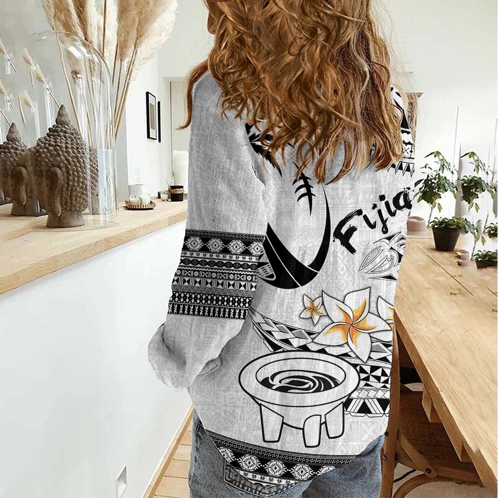 Fijian Traditional Culture Women Casual Shirt Tapa Tribal Tattoos - Polynesian Pride