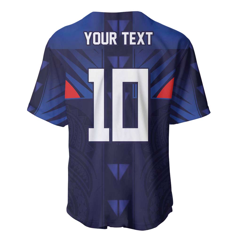 Custom Rugby Samoa Baseball Jersey Siva Tau Spirit Sporty Vibes - Polynesian Pride