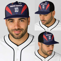 Custom Rugby Samoa Baseball Net Cap Siva Tau Spirit Sporty Vibes - Polynesian Pride