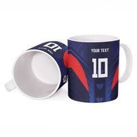 Custom Rugby Samoa Ceramic Mug Siva Tau Spirit Sporty Vibes - Polynesian Pride