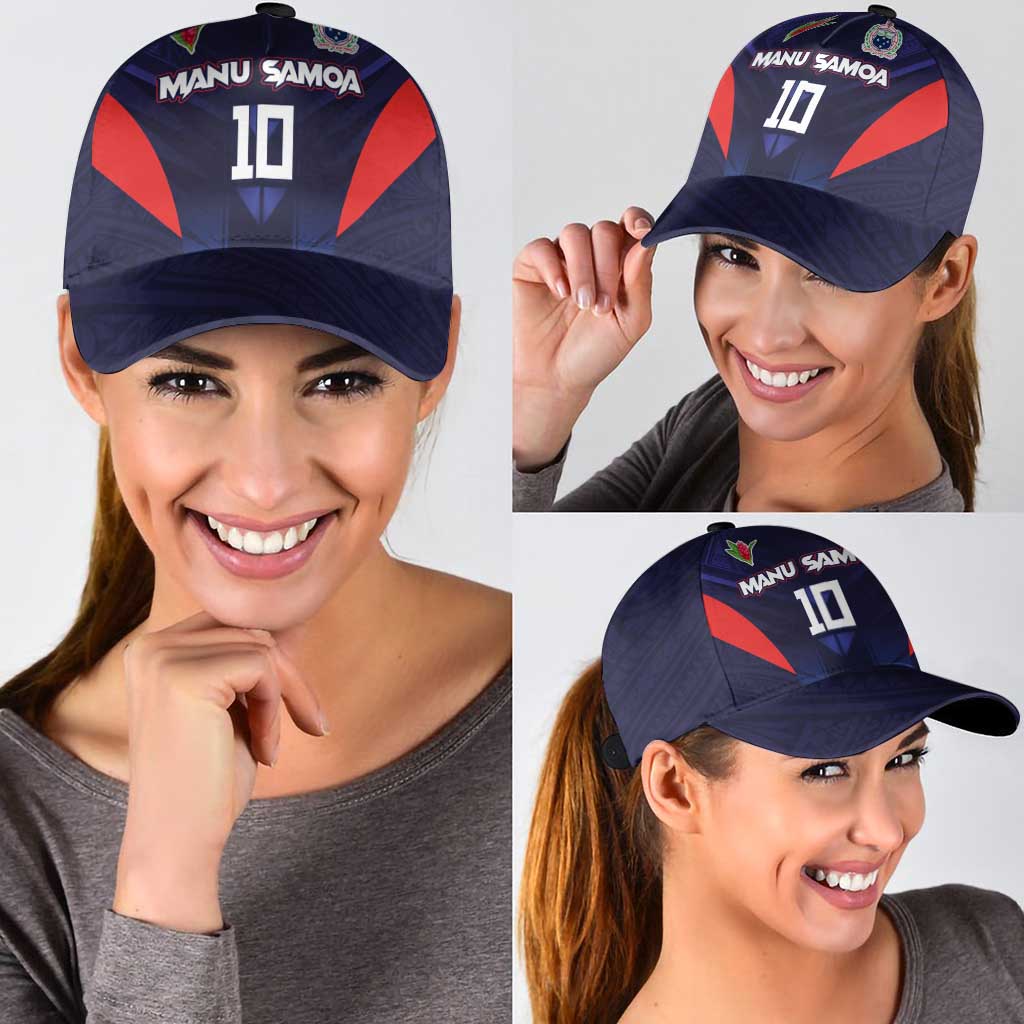 Custom Rugby Samoa Classic Cap Siva Tau Spirit Sporty Vibes - Polynesian Pride