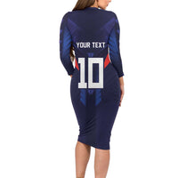 Custom Rugby Samoa Family Matching Long Sleeve Bodycon Dress and Hawaiian Shirt Siva Tau Spirit Sporty Vibes LT03 - Polynesian Pride
