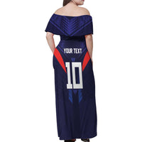 Custom Rugby Samoa Family Matching Off Shoulder Maxi Dress and Hawaiian Shirt Siva Tau Spirit Sporty Vibes LT03 - Polynesian Pride