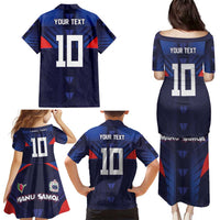Custom Rugby Samoa Family Matching Puletasi and Hawaiian Shirt Siva Tau Spirit Sporty Vibes LT03 - Polynesian Pride