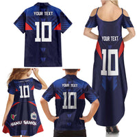 Custom Rugby Samoa Family Matching Summer Maxi Dress and Hawaiian Shirt Siva Tau Spirit Sporty Vibes LT03 - Polynesian Pride