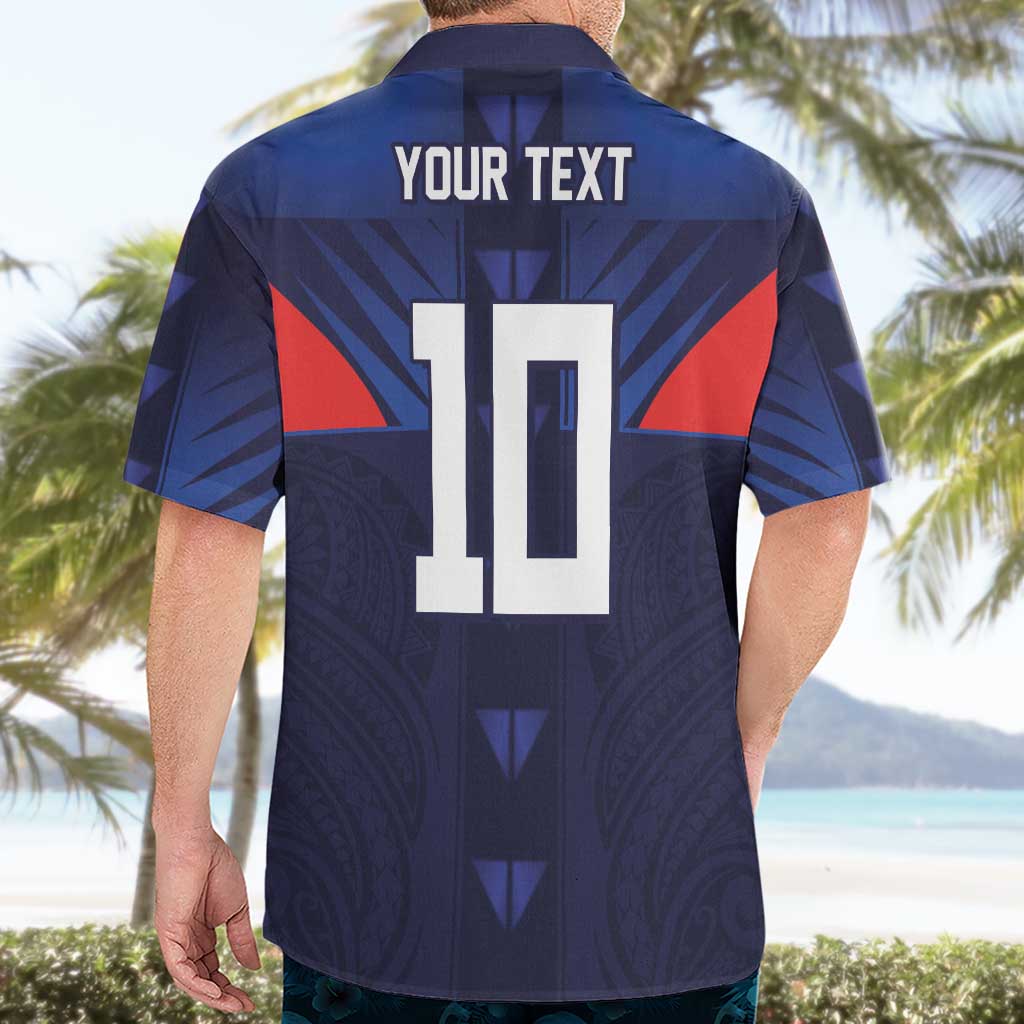 Custom Rugby Samoa Hawaiian Shirt Siva Tau Spirit Sporty Vibes - Polynesian Pride