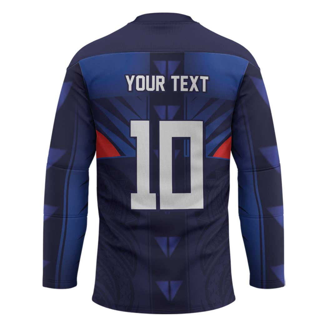 Custom Rugby Samoa Hockey Jersey Siva Tau Spirit Sporty Vibes - Polynesian Pride
