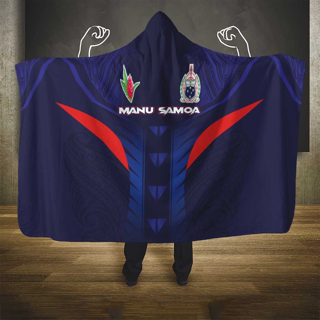 Rugby Samoa Hooded Blanket Siva Tau Spirit Sporty Vibes LT03 - Polynesian Pride