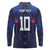 Custom Rugby Samoa Long Sleeve Polo Shirt Siva Tau Spirit Sporty Vibes - Polynesian Pride