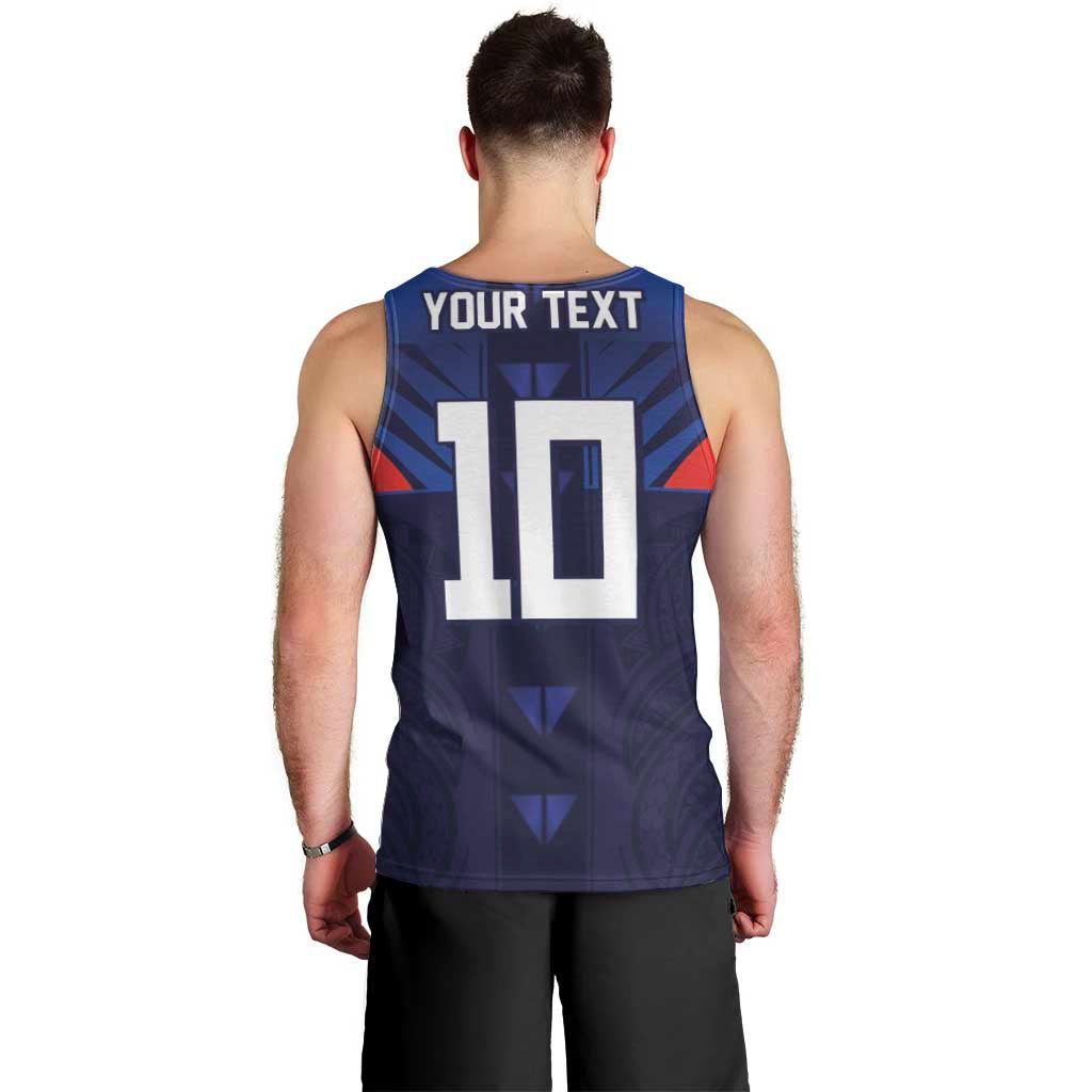 Custom Rugby Samoa Men Tank Top Siva Tau Spirit Sporty Vibes - Polynesian Pride