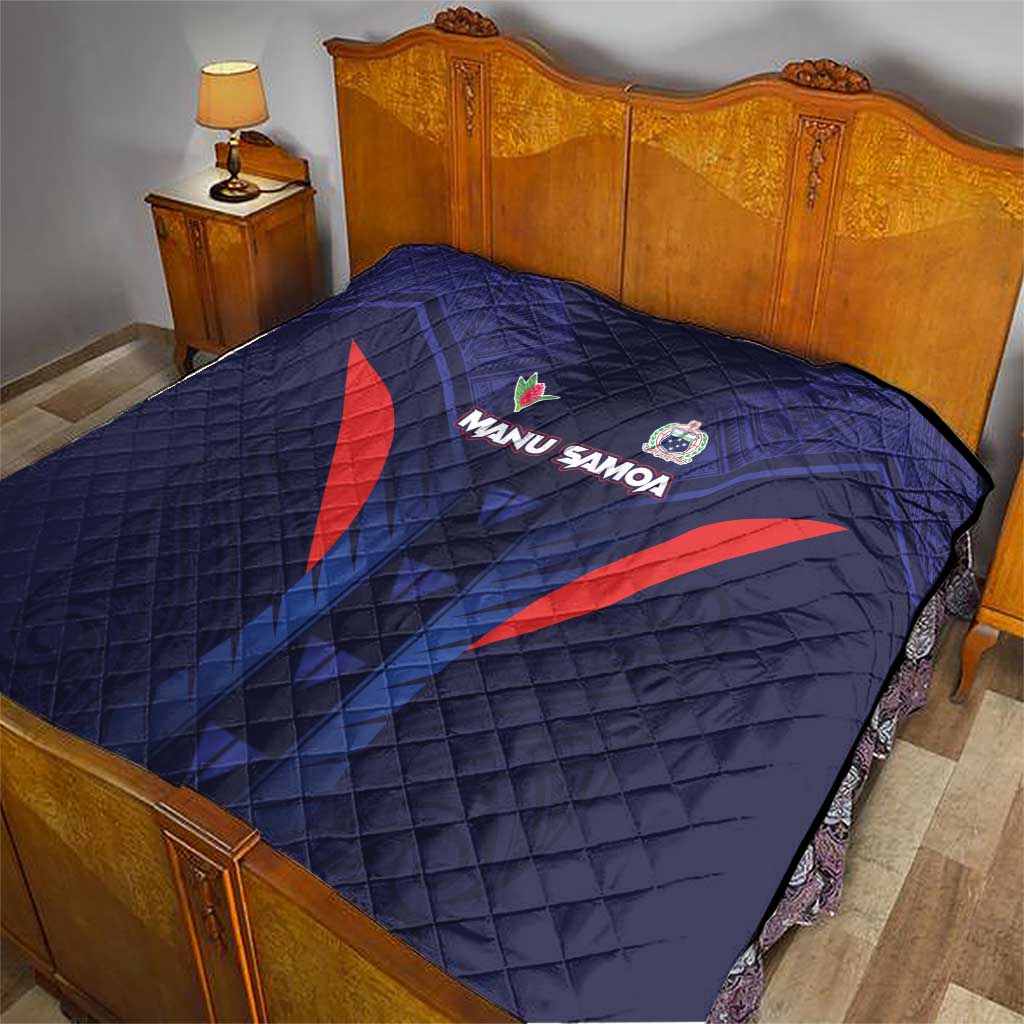 Rugby Samoa Quilt Siva Tau Spirit Sporty Vibes - Polynesian Pride