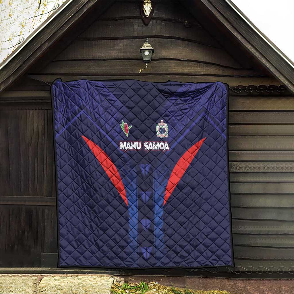 Rugby Samoa Quilt Siva Tau Spirit Sporty Vibes - Polynesian Pride