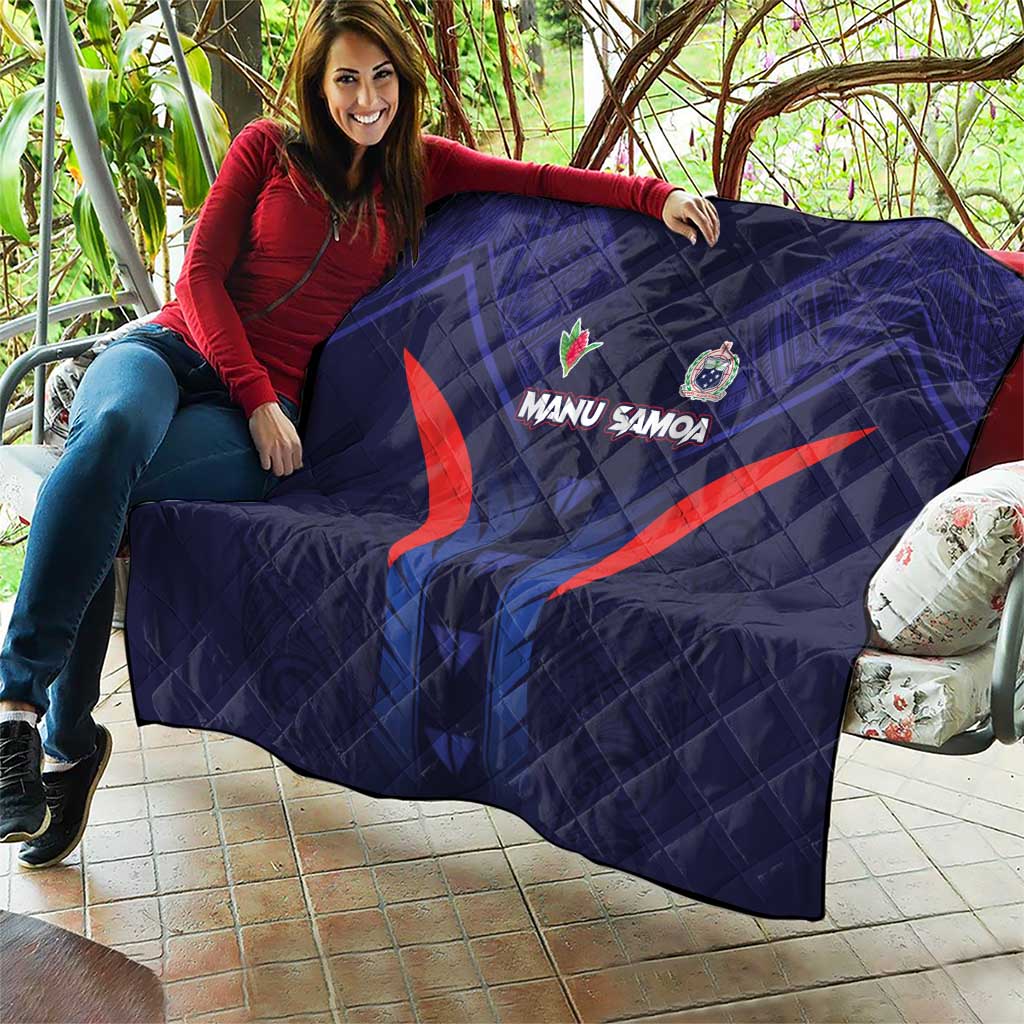 Rugby Samoa Quilt Siva Tau Spirit Sporty Vibes - Polynesian Pride