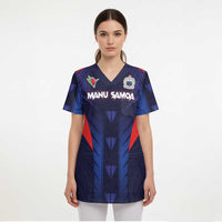 Custom Rugby Samoa Scrub Top Siva Tau Spirit Sporty Vibes - Polynesian Pride