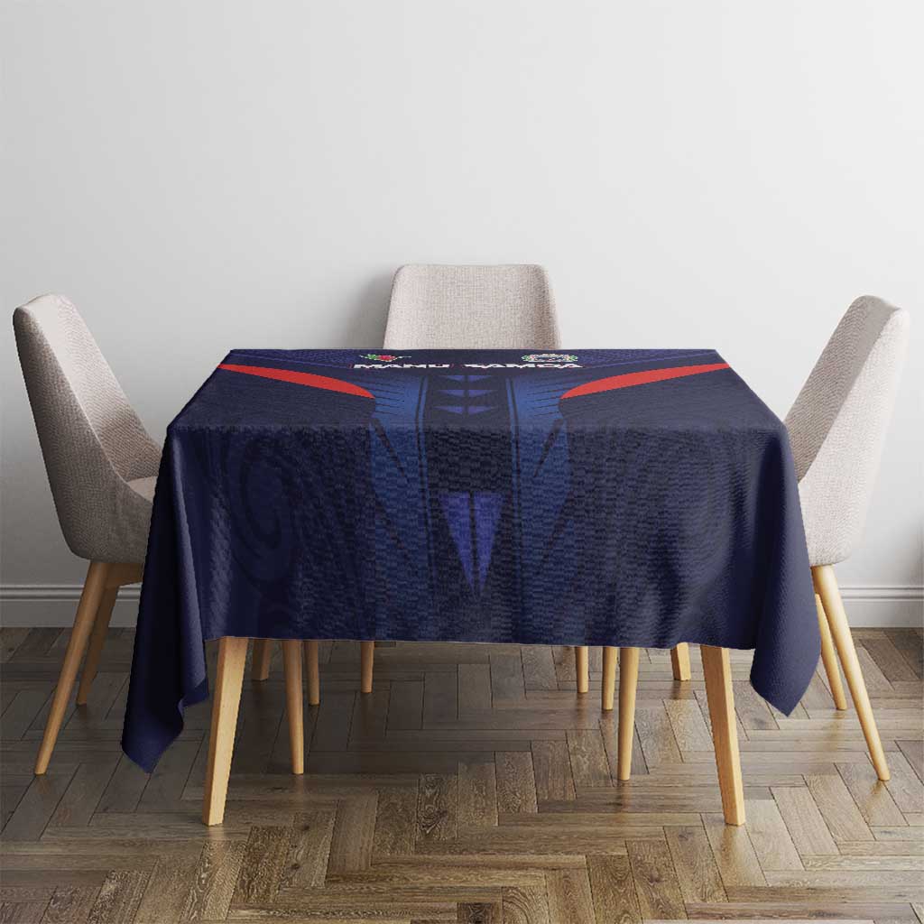 Rugby Samoa Tablecloth Siva Tau Spirit Sporty Vibes - Polynesian Pride
