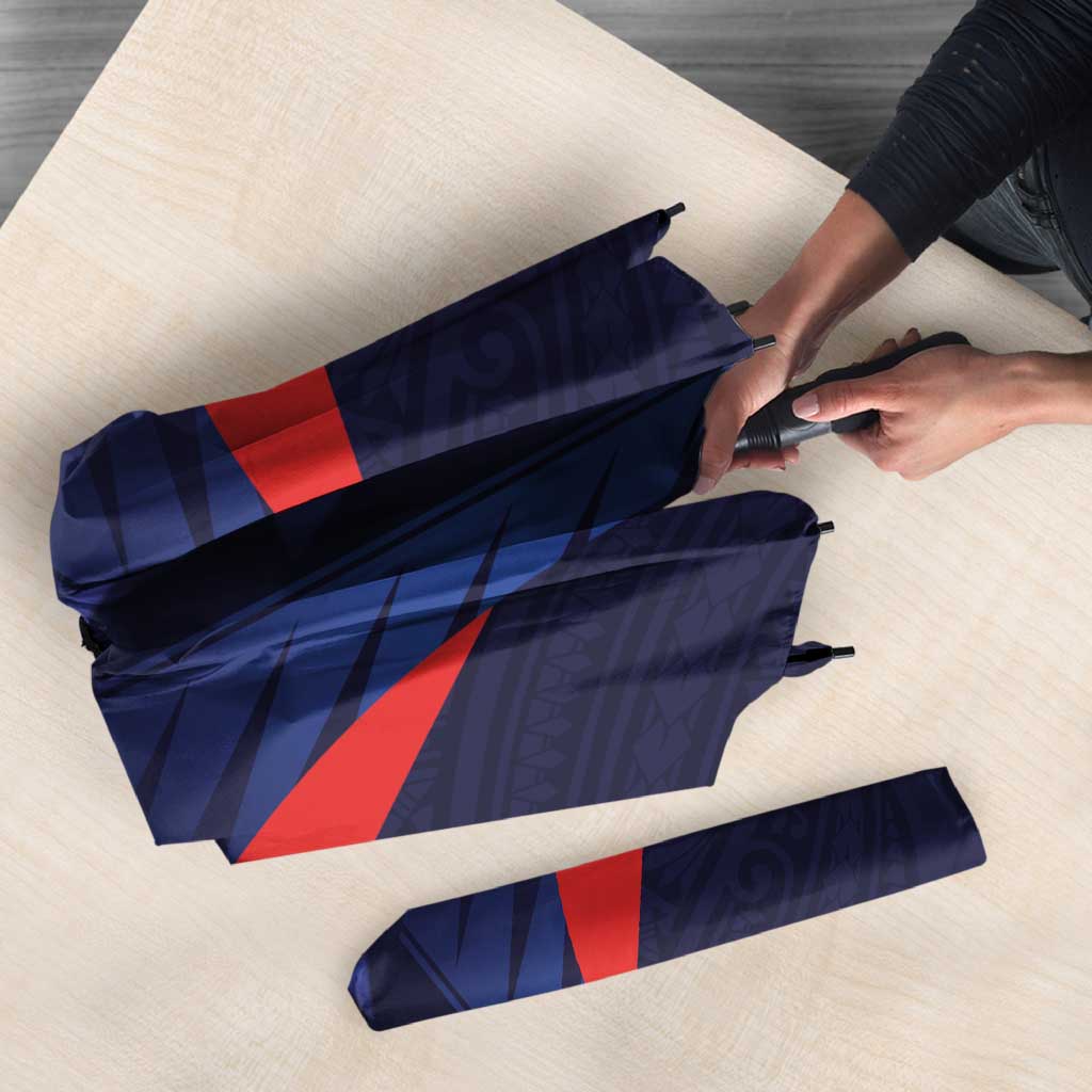 Rugby Samoa Umbrella Siva Tau Spirit Sporty Vibes - Polynesian Pride