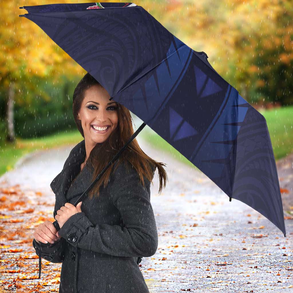 Rugby Samoa Umbrella Siva Tau Spirit Sporty Vibes - Polynesian Pride
