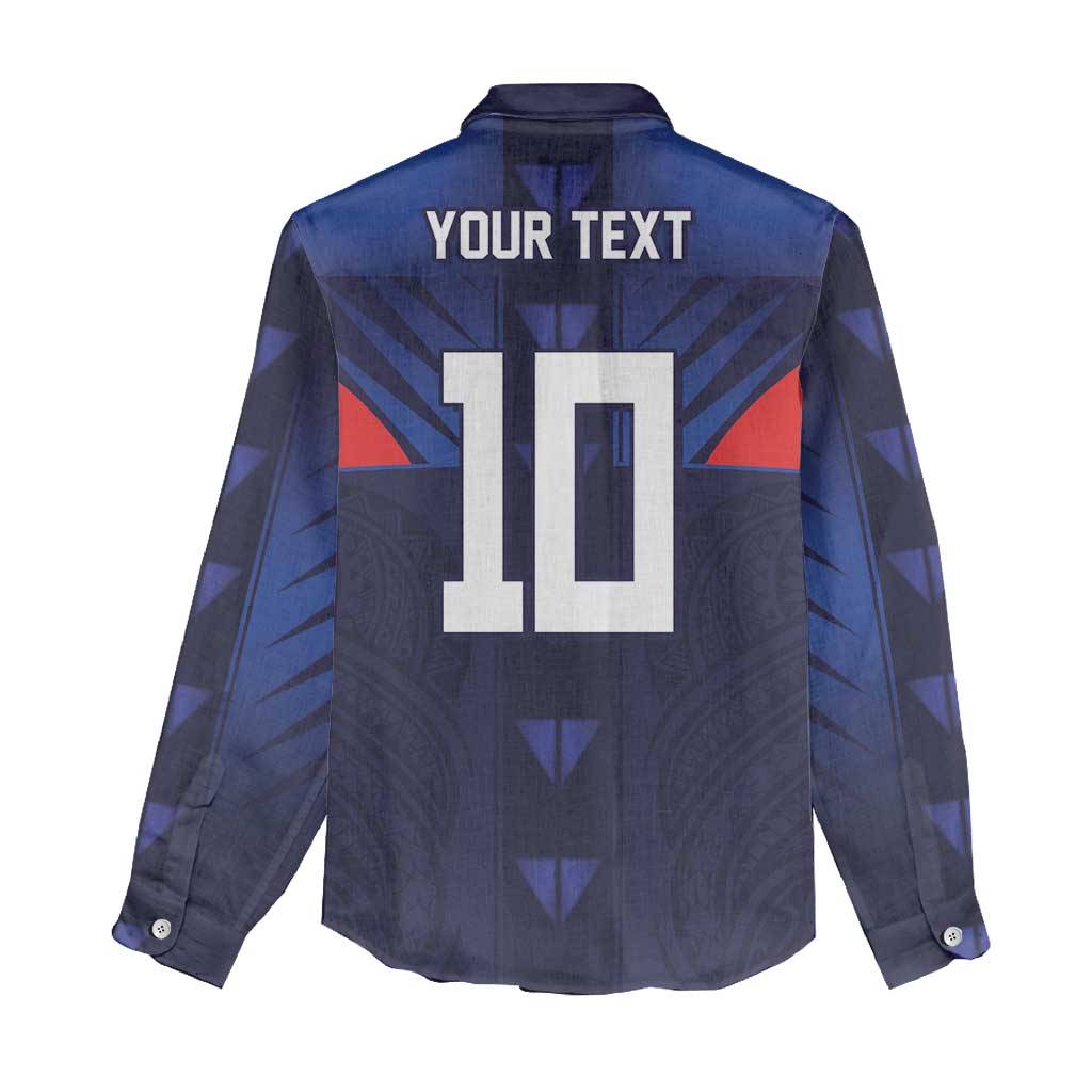 Custom Rugby Samoa Women Casual Shirt Siva Tau Spirit Sporty Vibes - Polynesian Pride