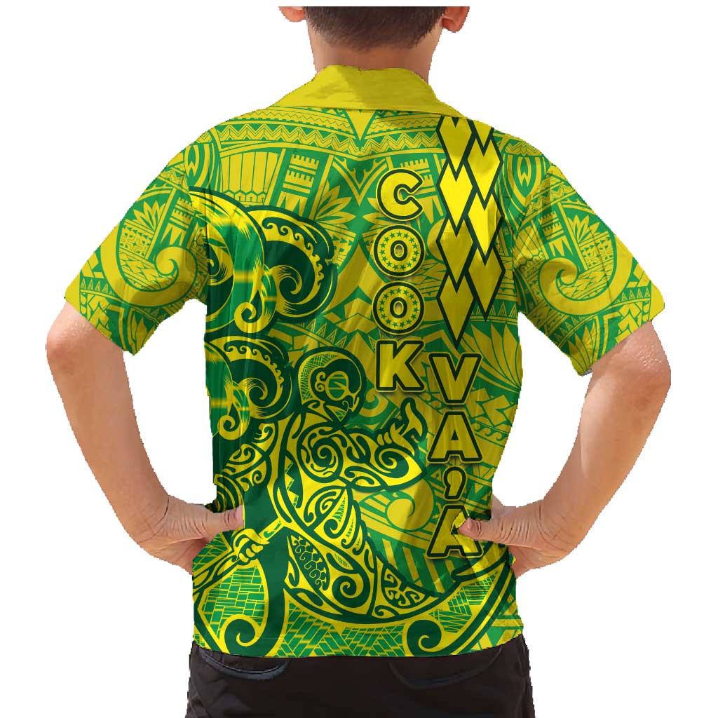 Cook Islands Va'a Polynesian Art Tattoo Family Matching Mermaid Dress and Hawaiian Shirt National Color LT03 - Polynesian Pride