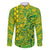 Cook Islands Vaa Polynesian Art Tattoo Family Matching Off The Shoulder Long Sleeve Dress and Hawaiian Shirt National Color