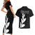 Personalised New Zealand Canoeing Special Jersey Couples Matching Short Sleeve Bodycon Dress and Hawaiian Shirt