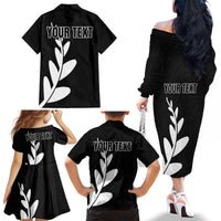 Personalised New Zealand Canoeing Special Jersey Family Matching Off The Shoulder Long Sleeve Dress and Hawaiian Shirt LT03 - Polynesian Pride