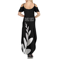 Personalised New Zealand Canoeing Special Jersey Family Matching Summer Maxi Dress and Hawaiian Shirt LT03 - Polynesian Pride