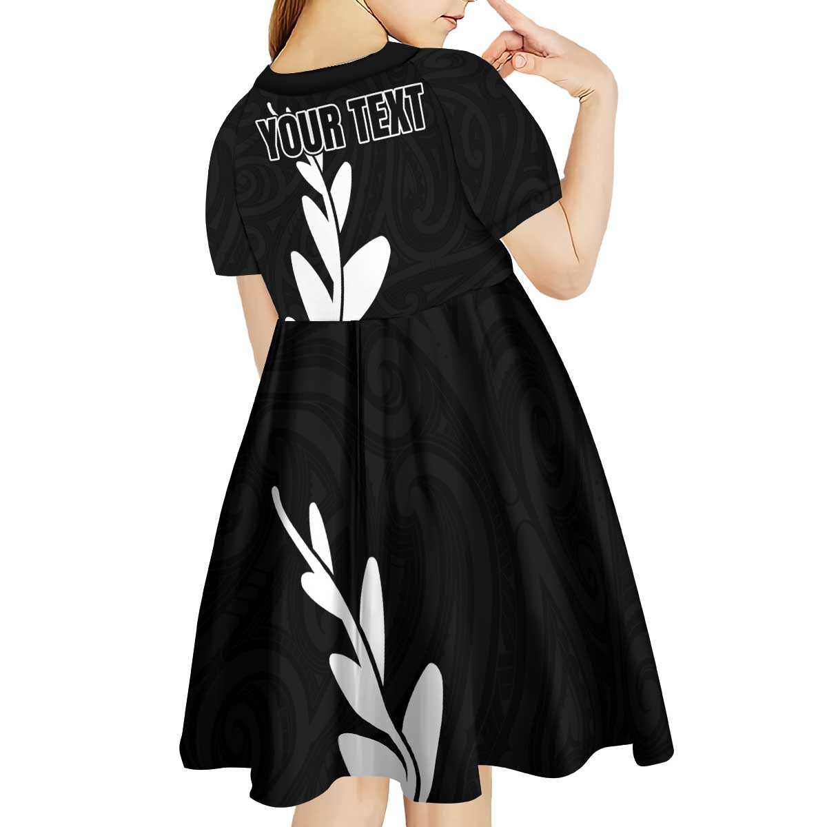 Personalised New Zealand Canoeing Special Jersey Kid Short Sleeve Dress LT03 - Polynesian Pride