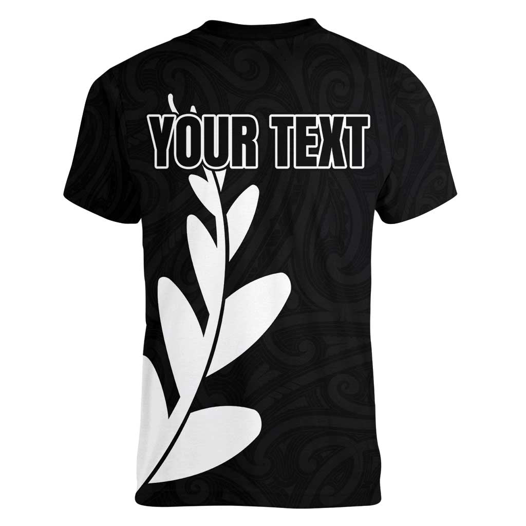 Personalised New Zealand Canoeing Special Jersey Women V-Neck T-Shirt