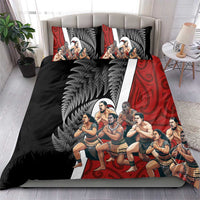 New Zealand Te Matatini Bedding Set Kapa Haka and Silver Fern - Maori Art Pattern LT03 - Polynesian Pride