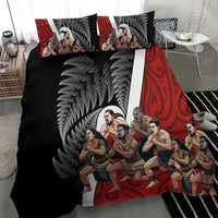 New Zealand Te Matatini Bedding Set Kapa Haka and Silver Fern - Maori Art Pattern LT03 - Polynesian Pride