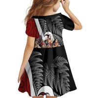 New Zealand Te Matatini Family Matching Long Sleeve Bodycon Dress and Hawaiian Shirt Kapa Haka and Silver Fern - Maori Art Pattern LT03 - Polynesian Pride