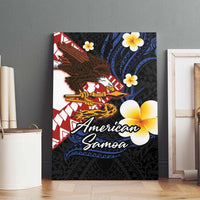 American Samoa Flag Day Canvas Wall Art Polynesian Tatau Art and Plumeria