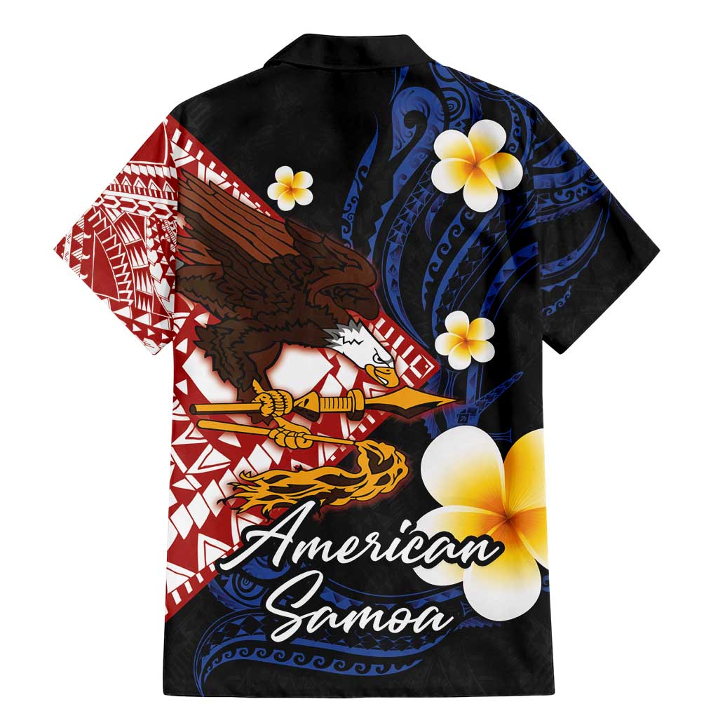American Samoa Flag Day Family Matching Mermaid Dress and Hawaiian Shirt Polynesian Tatau Art and Plumeria LT03 - Polynesian Pride