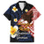 American Samoa Flag Day Family Matching Off Shoulder Maxi Dress and Hawaiian Shirt Polynesian Tatau Art and Plumeria