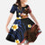 American Samoa Flag Day Family Matching Tank Maxi Dress and Hawaiian Shirt Polynesian Tatau Art and Plumeria