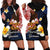 American Samoa Flag Day Hoodie Dress Polynesian Tatau Art and Plumeria