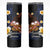 American Samoa Flag Day Skinny Tumbler Polynesian Tatau Art and Plumeria