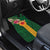 Manuʻa Islands Car Mats Polynesian Style with Rooster Tattoo and Tropical Plants