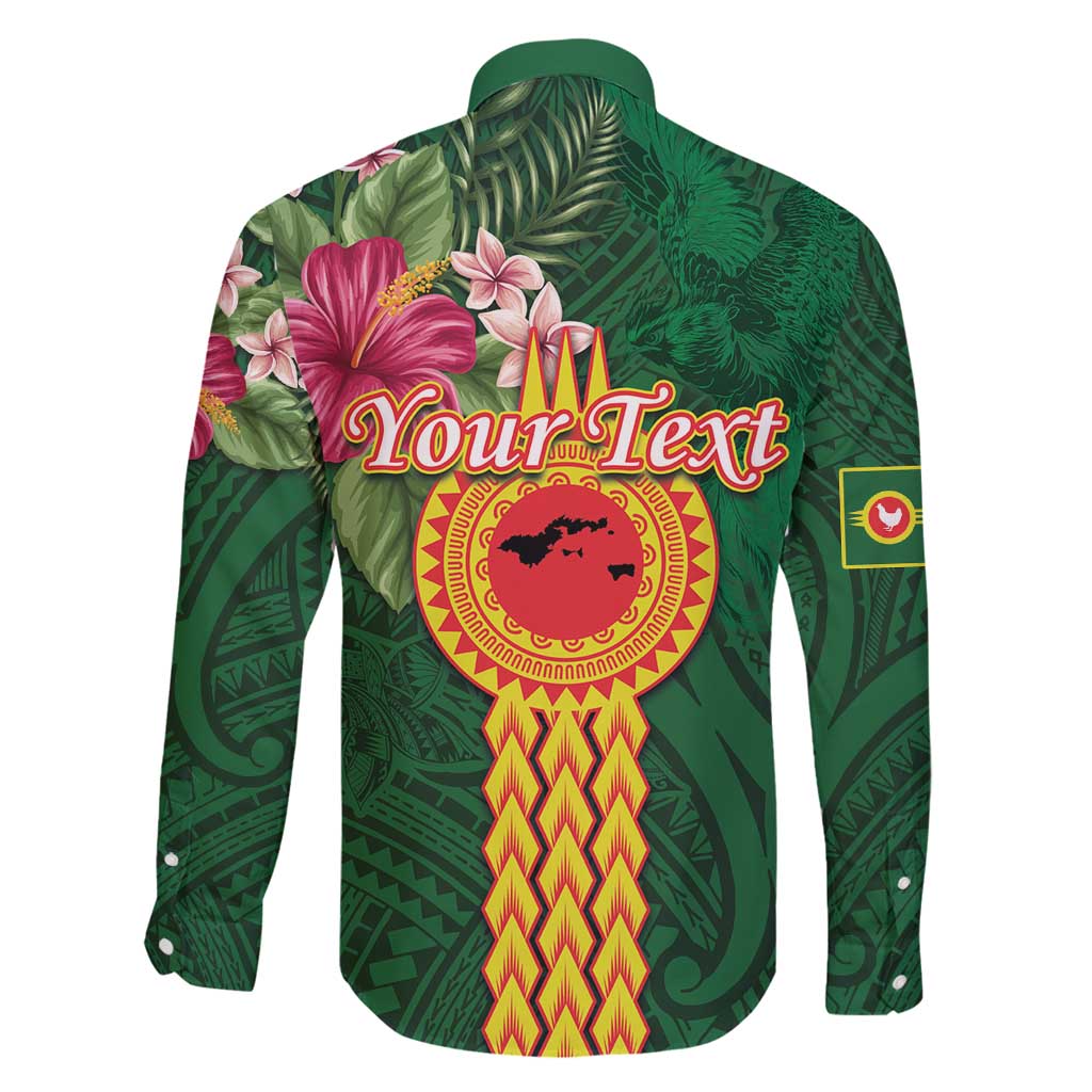 Personalised Manuʻa Islands Family Matching Mermaid Dress and Hawaiian Shirt Polynesian Style with Rooster Tattoo and Tropical Plants LT03 - Polynesian Pride