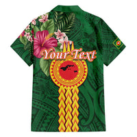 Personalised Manuʻa Islands Family Matching Summer Maxi Dress and Hawaiian Shirt Polynesian Style with Rooster Tattoo and Tropical Plants LT03 - Polynesian Pride