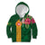 Manuʻa Islands Kid Hoodie Polynesian Style with Rooster Tattoo and Tropical Plants