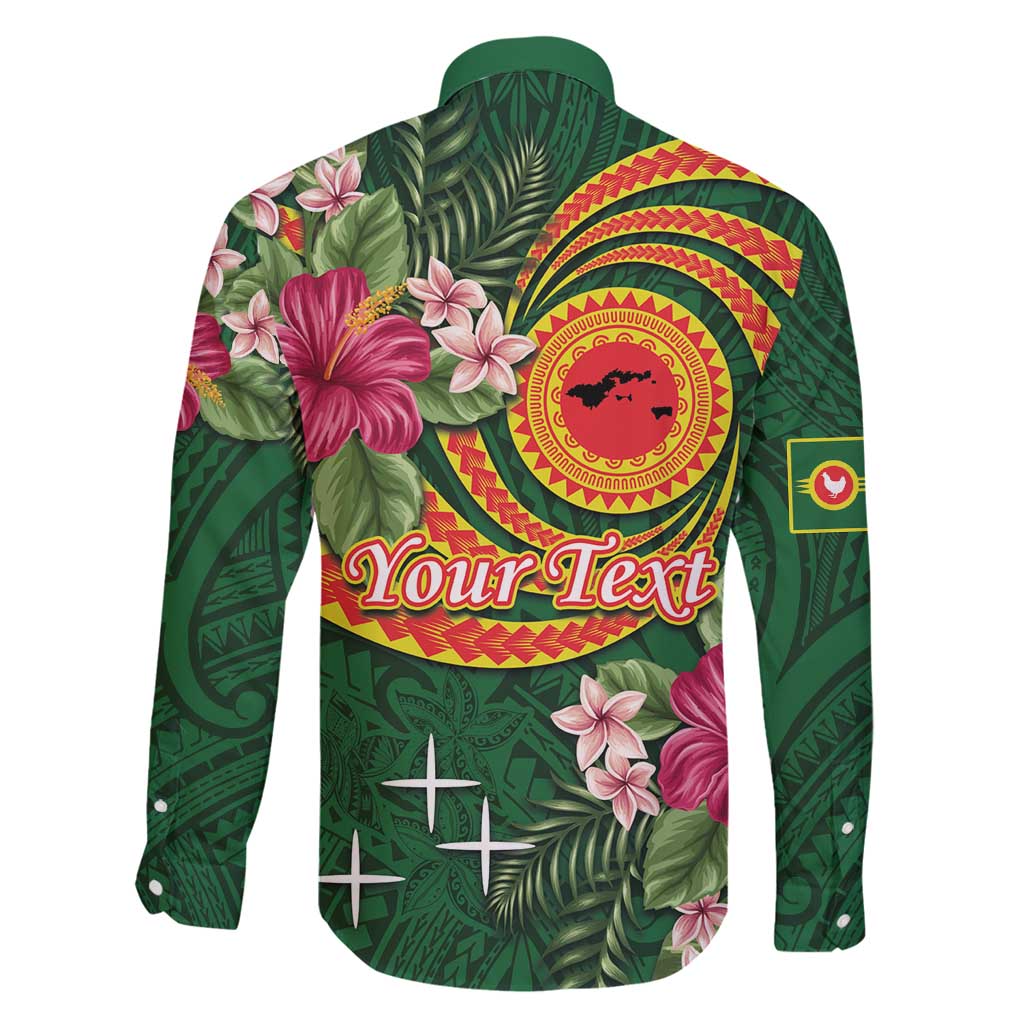 Personalised Manuʻa Islands Family Matching Off Shoulder Maxi Dress and Hawaiian Shirt Polynesian Art Tattoo Style and Tropical Plants LT03 - Polynesian Pride