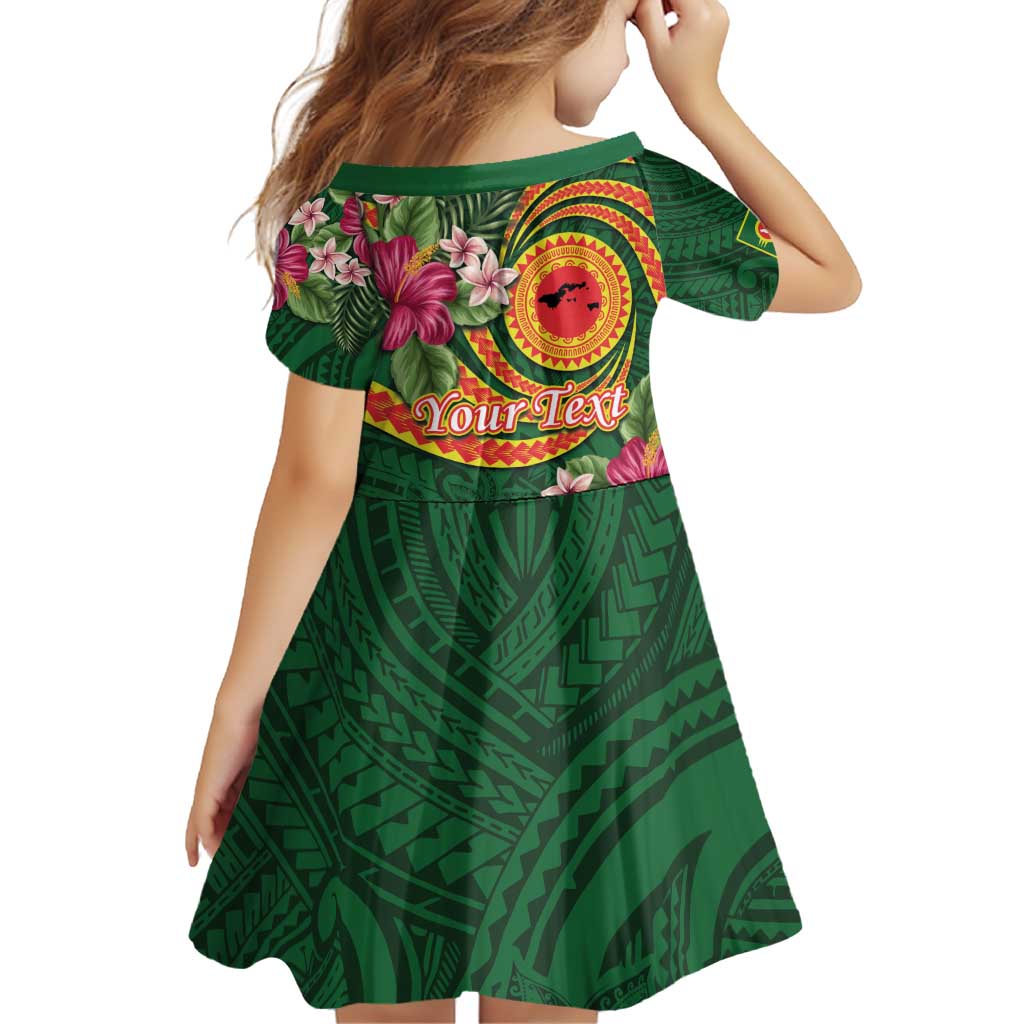 Personalised Manuʻa Islands Family Matching Off Shoulder Short Dress and Hawaiian Shirt Polynesian Art Tattoo Style and Tropical Plants LT03 - Polynesian Pride
