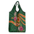 Manuʻa Islands Grocery Bag Polynesian Art Tattoo Style and Tropical Plants
