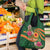 Manuʻa Islands Grocery Bag Polynesian Art Tattoo Style and Tropical Plants