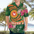 Manuʻa Islands Hawaiian Shirt Polynesian Art Tattoo Style and Tropical Plants