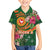 Manuʻa Islands Hawaiian Shirt Polynesian Art Tattoo Style and Tropical Plants